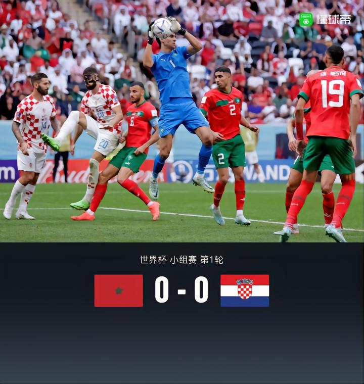  壳牌喜力｜战报：摩洛哥0-0克罗地亚，布努神扑马兹拉维伤退